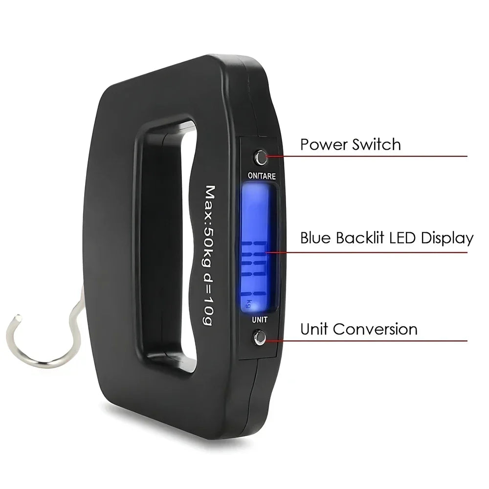 Digital Luggage Scale with Backlit Display for Travel - Smarsty