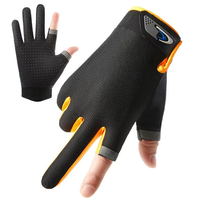 Breathable Ice Silk Sunscreen Gloves For Outdoor Use - Smarsty