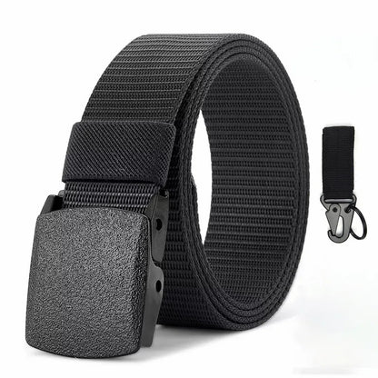 Military Tactical Nylon Belt with Automatic Buckle Durable Outdoor Canvas Belt for Men - Smarsty