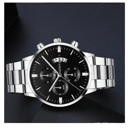 Luxury Silver Stainless Steel Quartz Watch for Men - Smarsty
