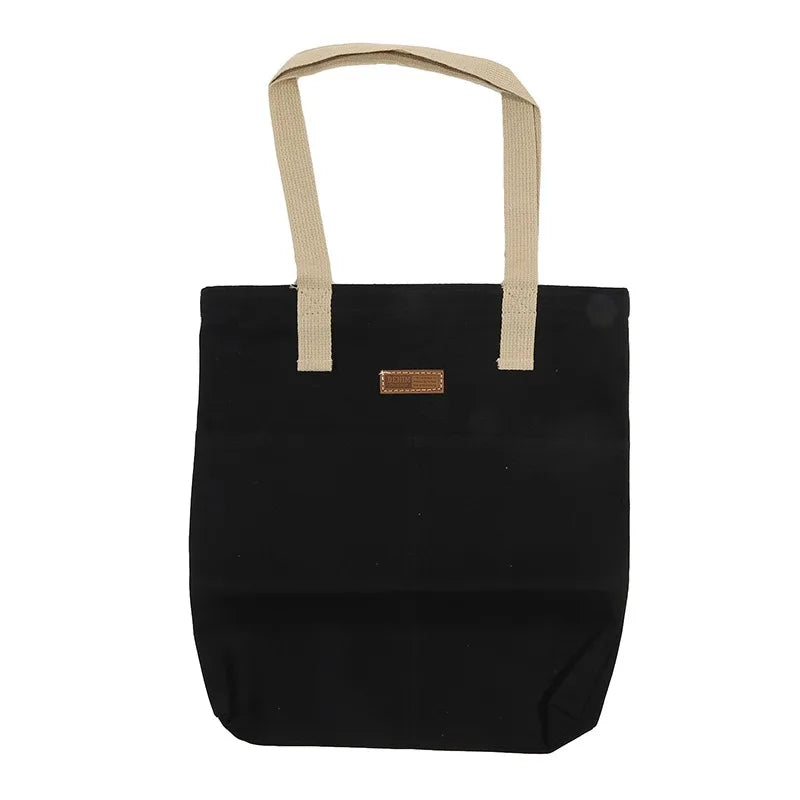 Women Canvas Tote Bag Large Capacity Reusable Shopping Bag - Smarsty