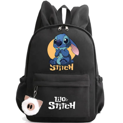 HOT Disney Lilo Stitch Backpack for Girl Boy Student Teenager Children Rucksack Women Casual School Bags Kids Birthday Gift Toy - Smarsty