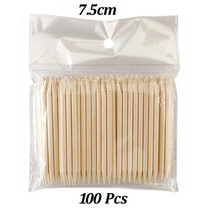 Wood Cuticle Pusher Sticks for Gel Polish Removal - Smarsty