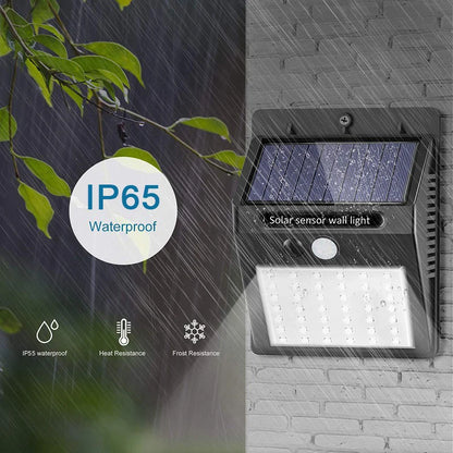 Solar Powered LED Motion Sensor Outdoor Wall Light - Smarsty