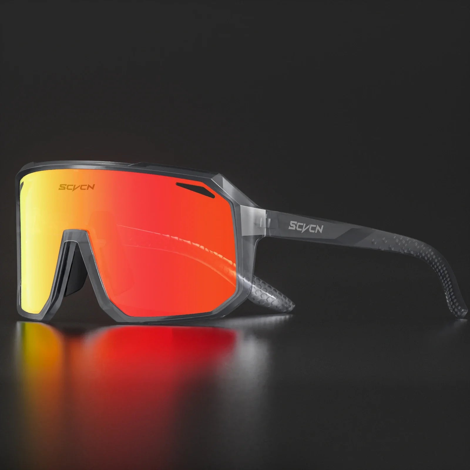 SCVCN Photochromic Cycling Glasses Bike Mountain Bicycle Golf UV400 Sunglasses Sport Protection Glasses for Men Women Baseball