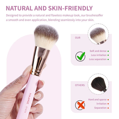 MAANGE 7 Piece Makeup Brush Set for Flawless Application - Smarsty