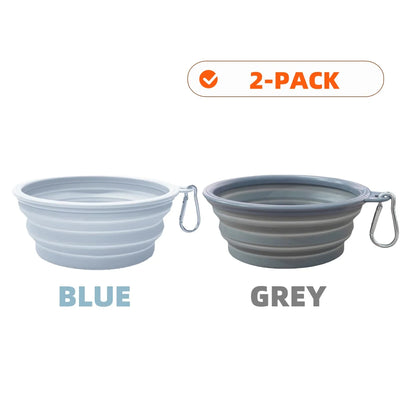 Collapsible Silicone Dog Bowls for Travel and Camping - Smarsty
