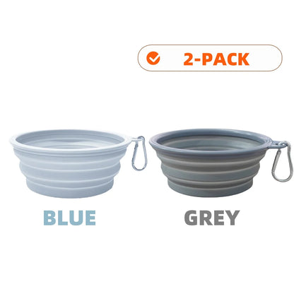 Collapsible Silicone Dog Bowls for Travel and Camping - Smarsty