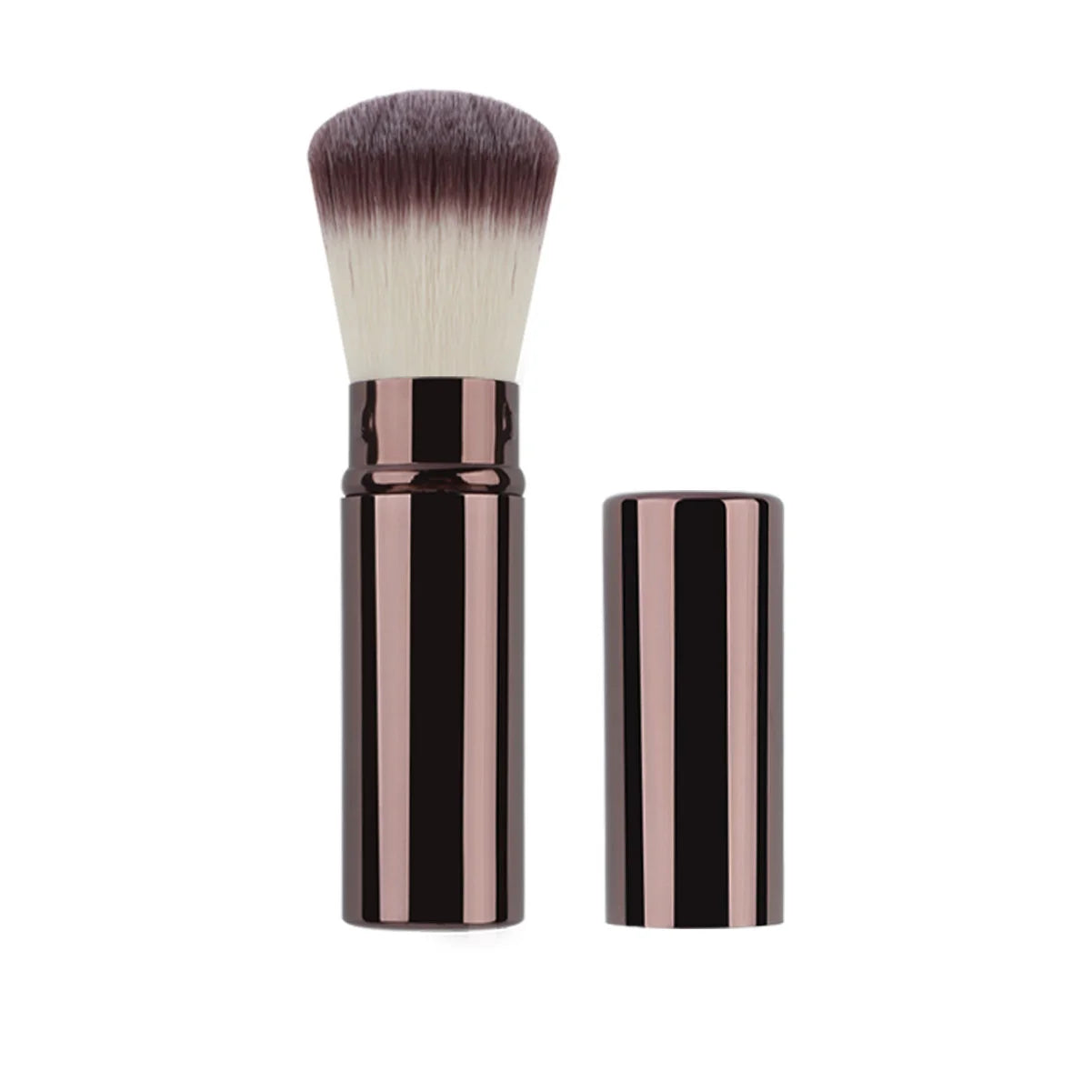 Retractable Makeup Brush with Aluminum Handle for Easy Application - Smarsty