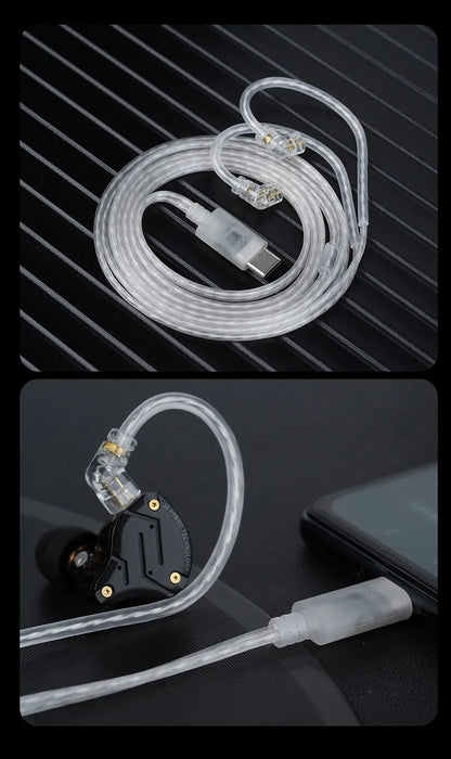 KZ Silver Plated Upgrade Cable for Earphones - Smarsty