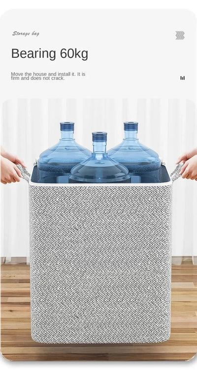 1pc Household Large Capacity Storage Bag Non-woven Material, Closet Wardrobe Organizer Can Be Used For Quilt Clothing, Toys
