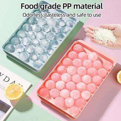 33 Ice Boll Hockey PP Mold Frozen Whiskey Ball Popsicle Ice Cube Tray Box Lollipop Making Gifts Kitchen Tools Accessories - Smarsty