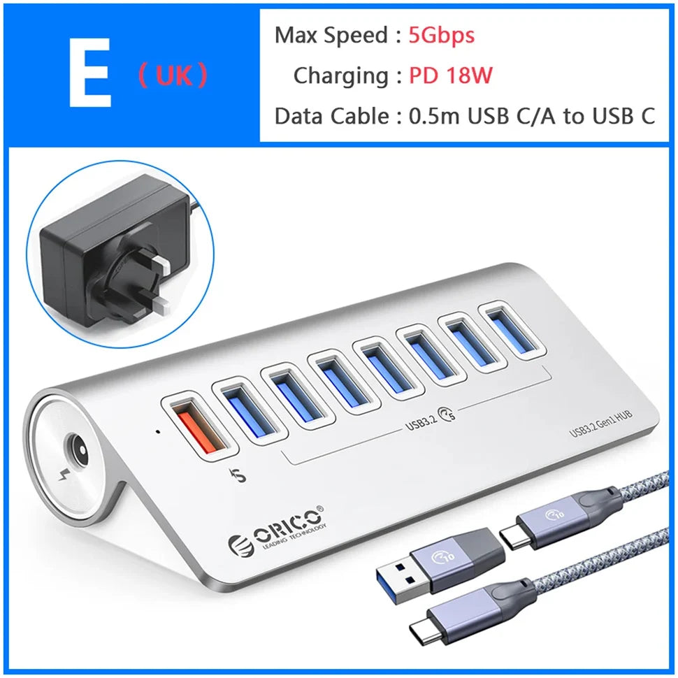 High Performance USB Docking Station With 10Gbps Hub