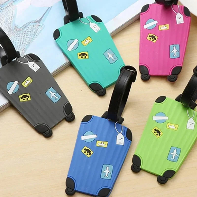 Silicone pattern luggage tag, travel suit identification tag, 3D pattern backpack, PVC hang tag, 3D drip glue - Smarsty