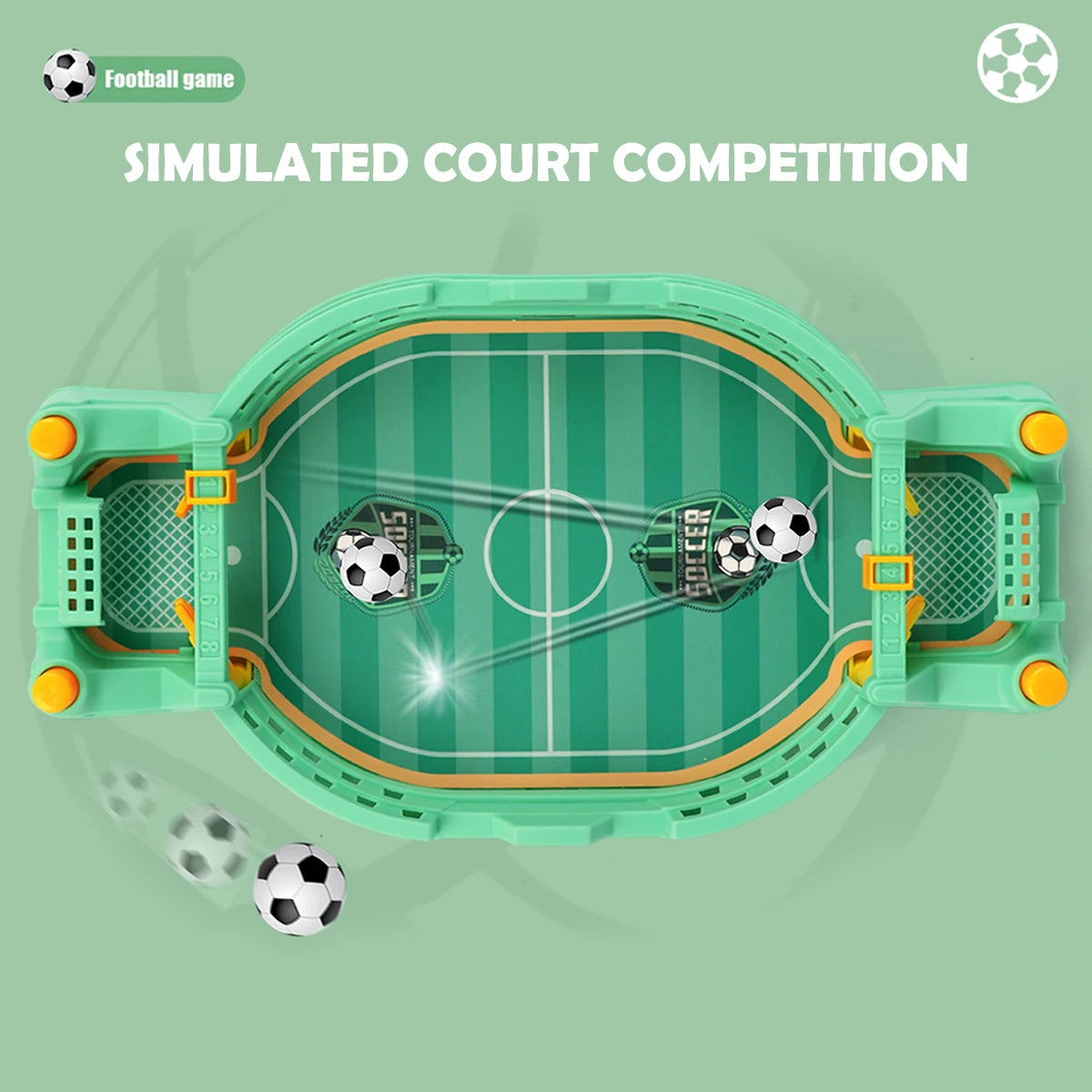 Football Table Mini Tabletop Interactive Game, Soccer Tabletops Competition Sports Games Desktop Catapult Toys for Family Game by Smarsty