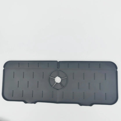 Kitchen Gadgets Silicone Faucet Absorbent Pad Shelf Sink Splash Catcher Countertop Protective Mat Bathroom Drain Mat Acceesories