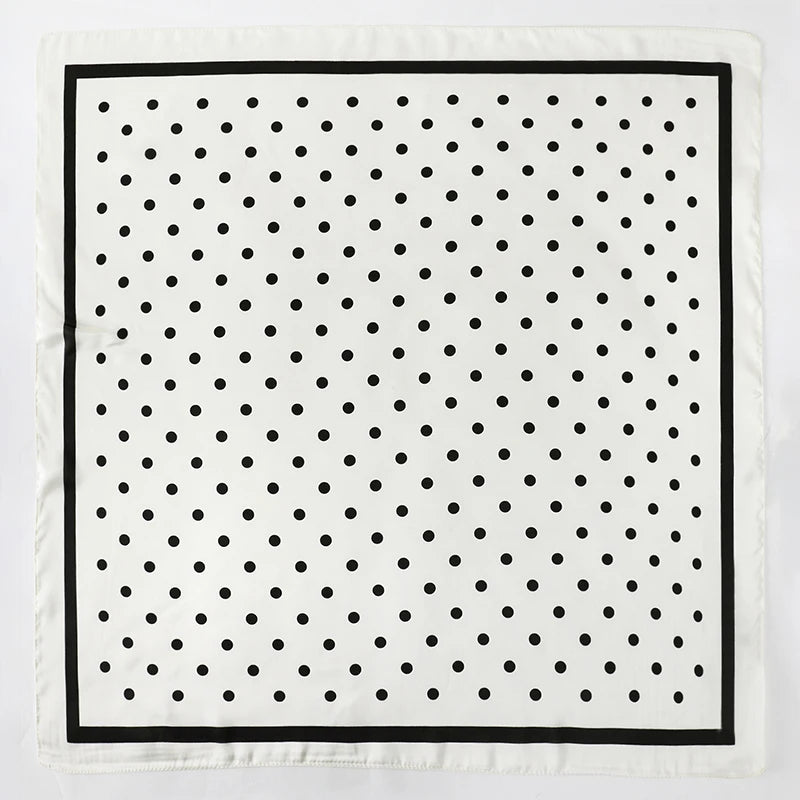 Silk Square Scarf for Women Summer Head Wrap - Smarsty