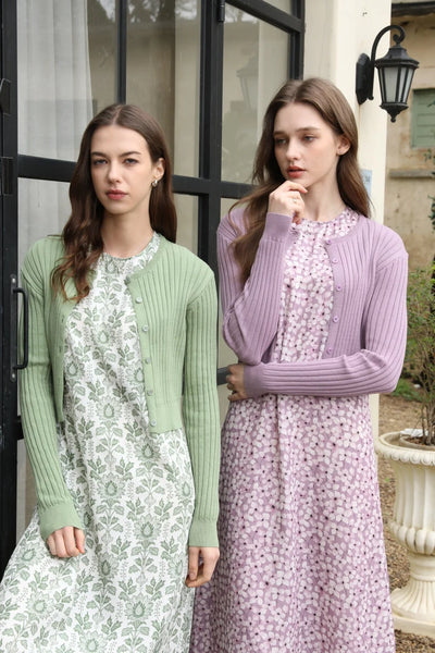 AS 2025 spring summer linen shirt + dress collection high quality print linen and knitting cardigan woman outfit - Smarsty