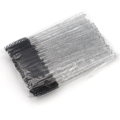 QSTY 50pcs Disposable Eyelash Brush Applicators in 6 Colors - Smarsty