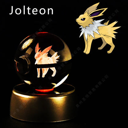 3D Pokemon Crystal Ball Night Light Lamp - Smarsty