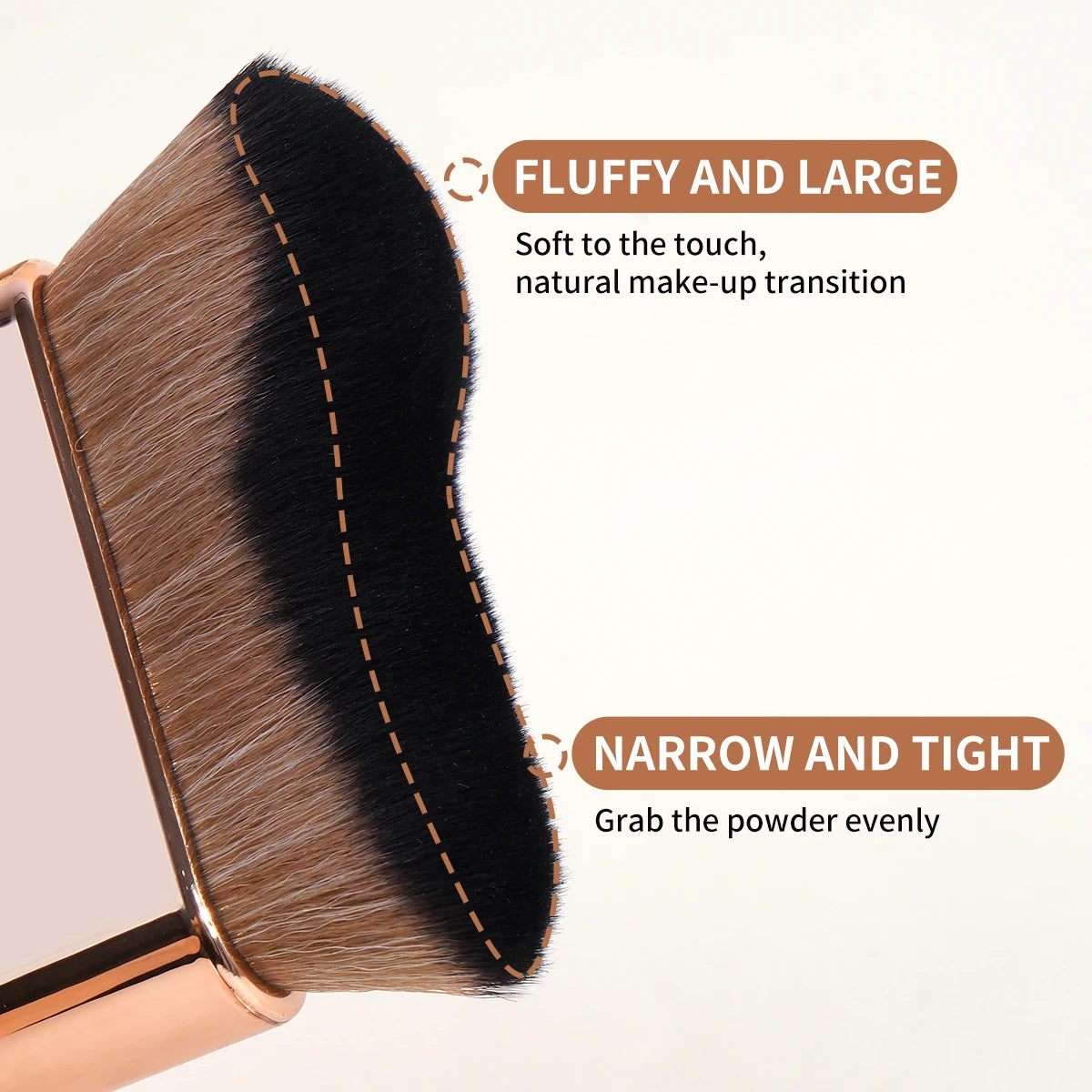 MAANGE Large Makeup Brush for Flawless Liquid Foundation Application - Smarsty