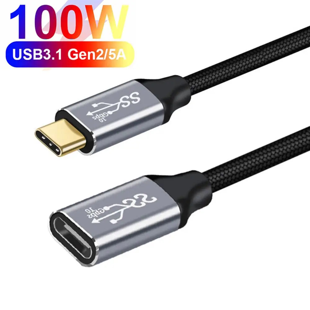 100W Fast Charging USB Type C Extension Cable - Smarsty