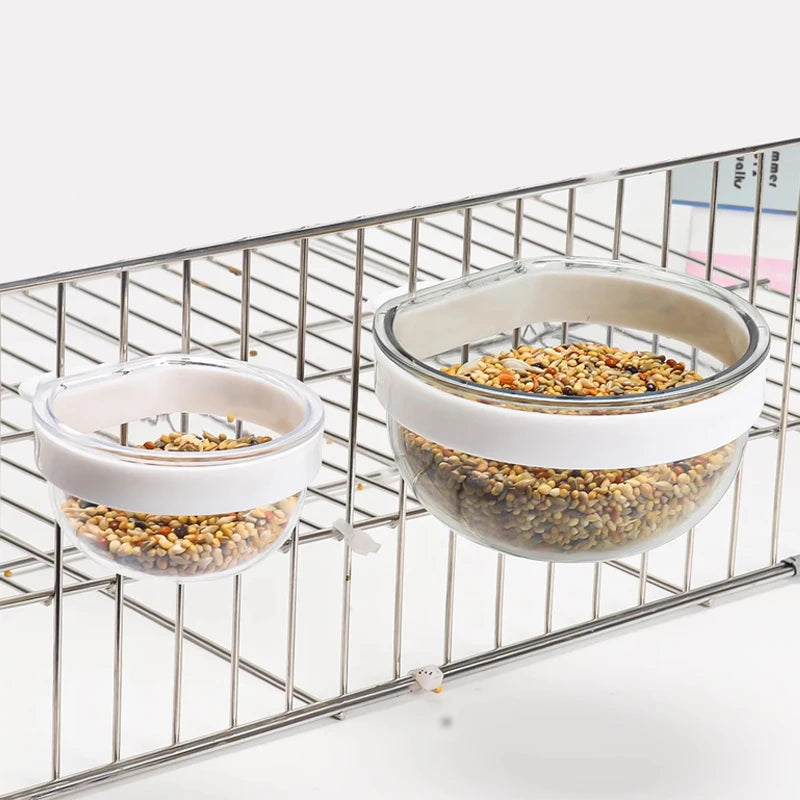 Detachable Plastic Bird Feeding Bowl with Convenient Hanging Design - Smarsty