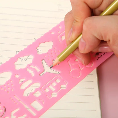 Geometry Spirograph Drawing Stencils Set Painting Template Art Crafts Creative Kids Educational Toy Variety of Flowers Ruler by Smarsty