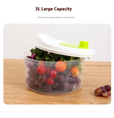 Multifunctional Household Manual Vegetable Dehydrator - Salad Spinner with Fruit, Lettuce Drain Basket | Home Kitchen Gadgets by Smarsty