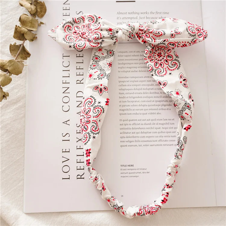 Boho Soft Elastic Headband For Women Vintage Cross Knot - Smarsty