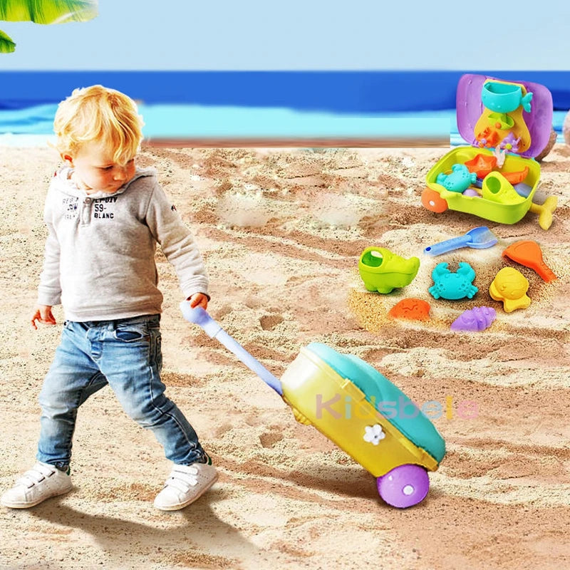 Kids Beach Toys Baby Beach Play Toys Sandbox Kit Summer Toys Beach Accessories Sand Water Game Tools Bath Toy For Baby by Smarsty