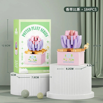 Bouquet Flower Mini Diy Building Block Toys for Children Bricks Blocks for Adults Constructor Micro Bricks Construction Set Gift by Smarsty