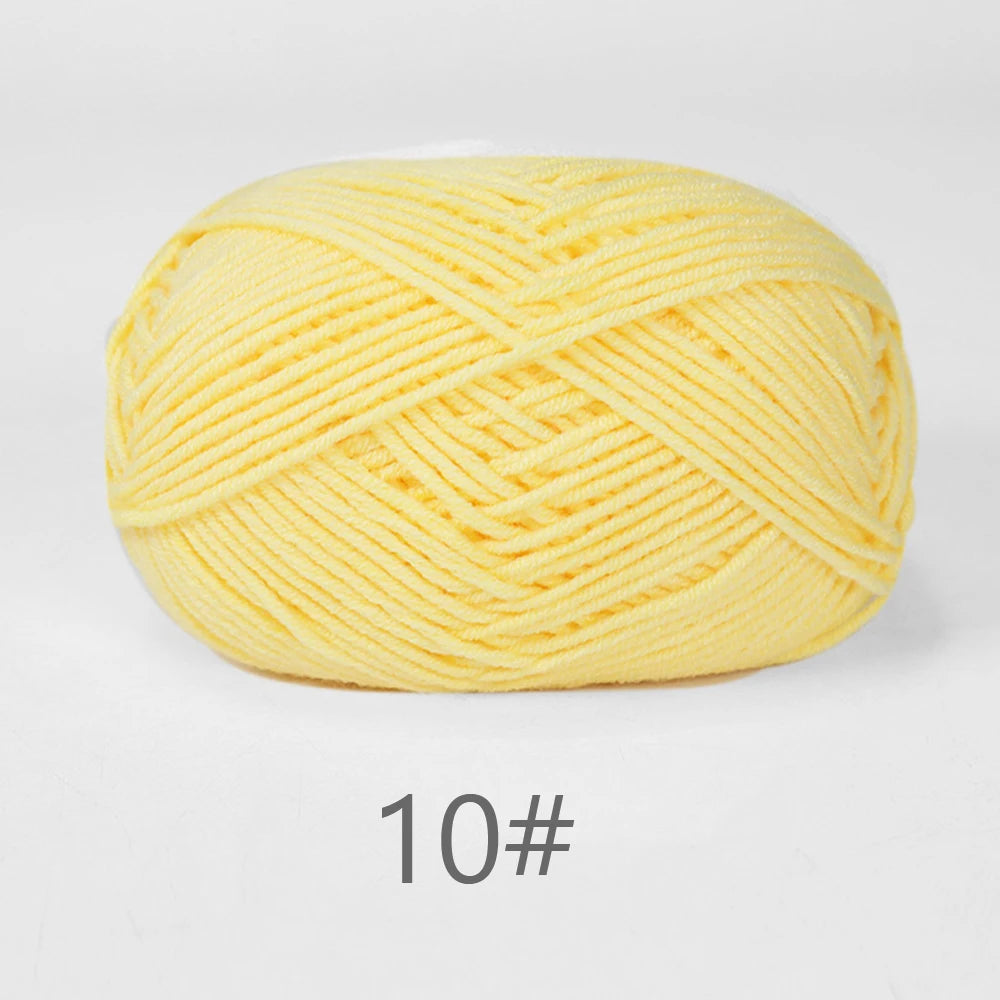 Soft Milk Cotton Yarn for Hand Knitting Projects - Smarsty