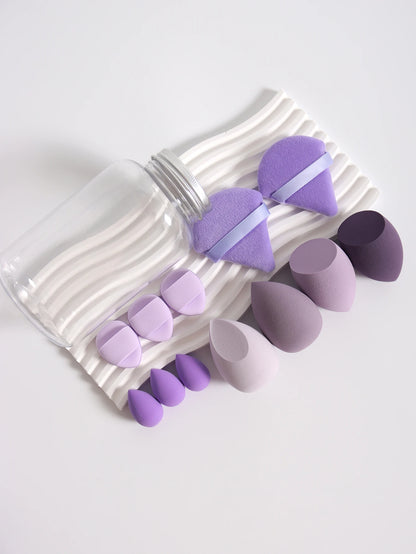 12Pcs Latex-Free Makeup Sponge Set for Flawless Application - Smarsty
