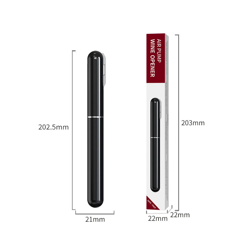 Portable 2in1 Air Pressure Wine Opener with Foil Cutter - Smarsty