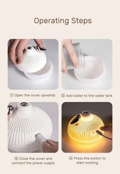 Onion Shape Humidifier with Night Light for Quiet Sleep - Smarsty