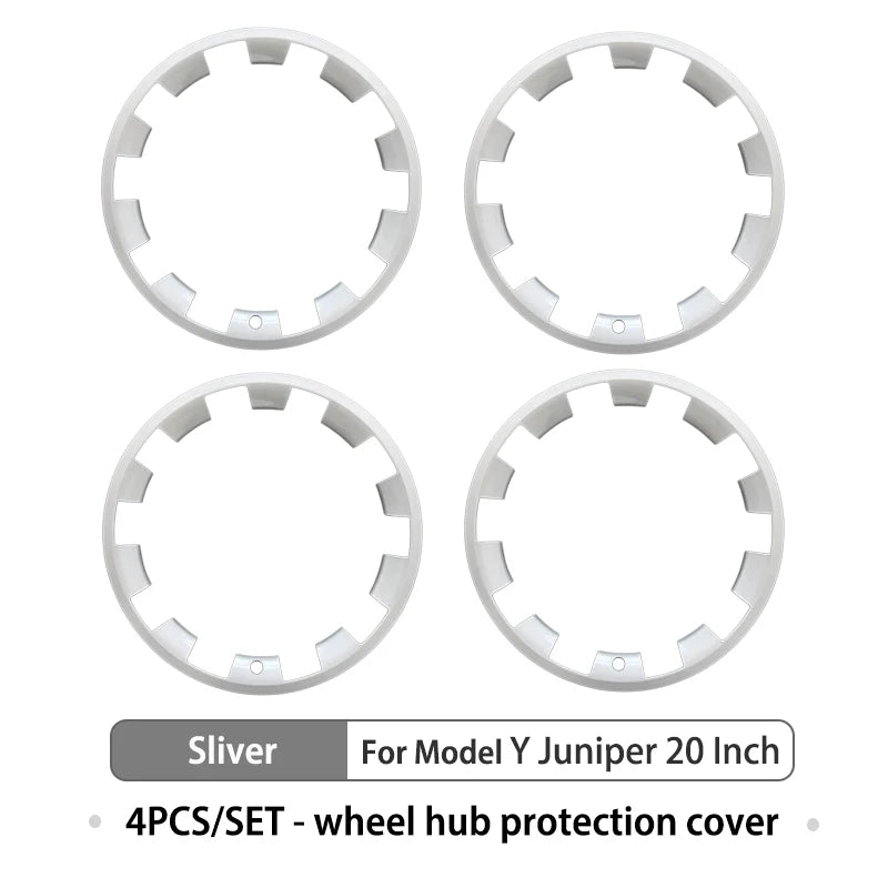 For Tesla Model Y Juniper 2025 20 Inch Rim Wheel Hub Protection Patch Protectors Helix 2.0 Wheel Guard Cover Auto Exterior ABS