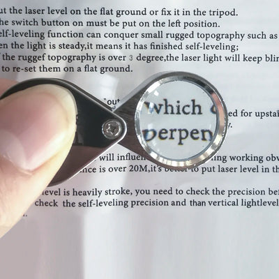 10-30X Pocket Loupe Magnifier Jewelry Magnifying Glass Foldable Diamond Lupa Triplet Jewelers Eye Glass Tool Reading Magnifier - Smarsty