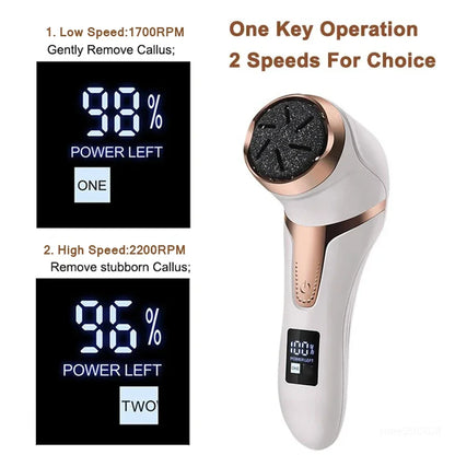Rechargeable Electric Foot File Callus Remover for Smooth Feet - Smarsty