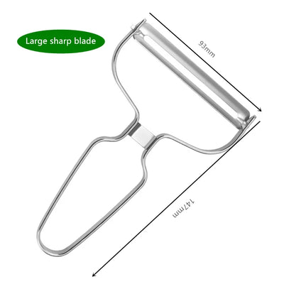 Peeler Vegetables Fruit Stainless Steel Knife Cabbage Graters Salad Potato Slicer Kitchen Accessories Cooking Tools Wide Mouth by Smarsty