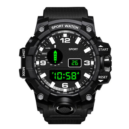 Men's Waterproof Sports Watch with Luminous Display and Alarm - Smarsty