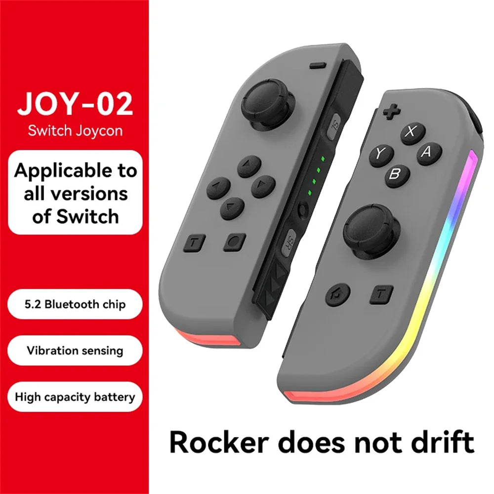 BT 5.2 RGB LED Joy Controller for Nintendo Switch - Smarsty