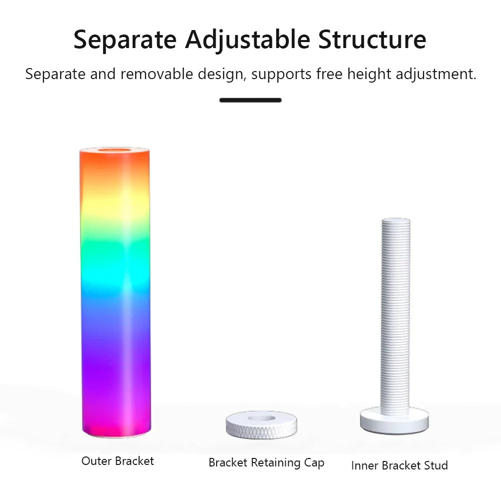 5V 3Pin ARGB Graphics Card Brace GPU Support Bracket Adjustable Telescopic Rotary Screw Aluminum Alloy for Vertical GPU Holder