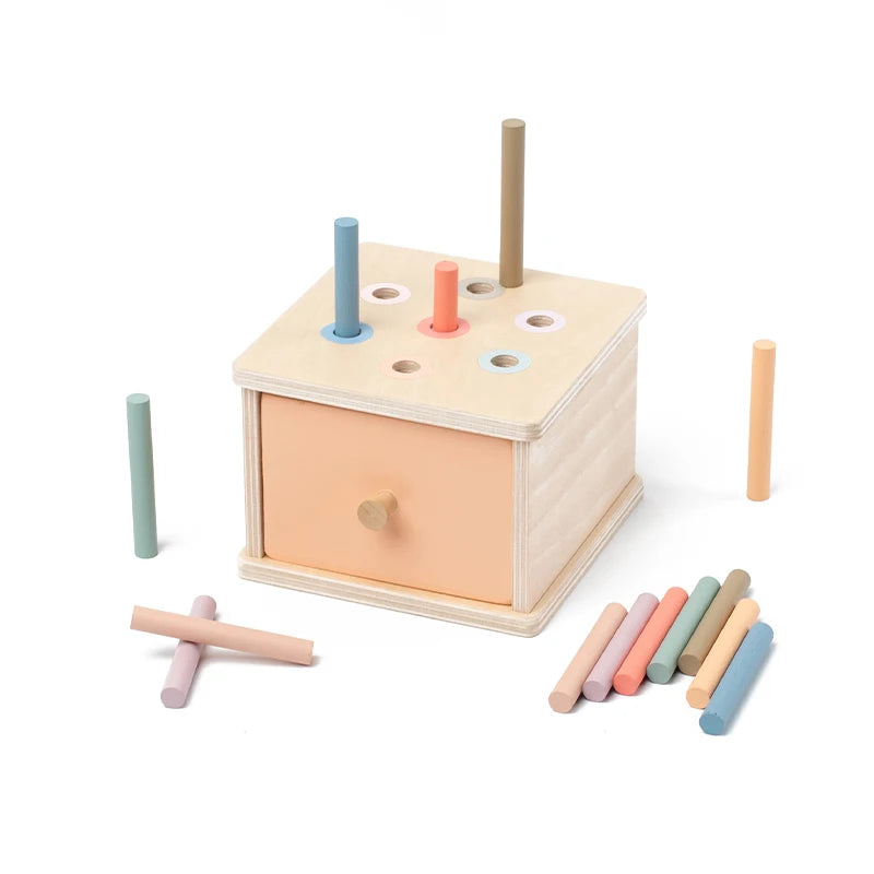 Wooden Color Shape Sorting Toys Drawer Box Busy Board Matching Game Fine Motor Sensory Toys Montessori Learning For Baby Gifts - Smarsty
