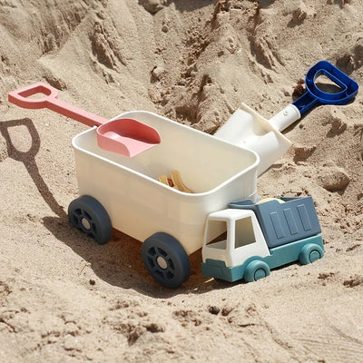 Beach Toys Sand Toys for Kids with Truck Car Sand Shovel Rake Sandbox Toys for Toddlers Kids Boys Cooking Pretend Play Kitchen by Smarsty