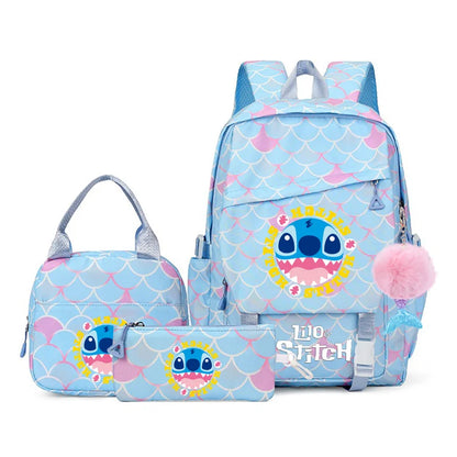 Lilo Stitch Kids Backpack Set 3 Piece Kawaii School Bags - Smarsty