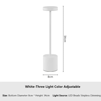 LED Touch Table Lamp Rechargeable Night Light for Ambiance - Smarsty