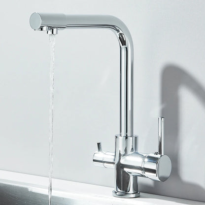 Black Grey Water Filter Kitchen Faucet with 360 Degree Rotation - Smarsty