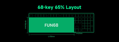 MonsGeek 60 Percent Mechanical Gaming Keyboard For Esports