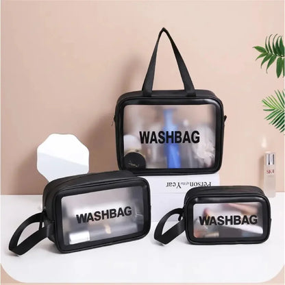 Transparent PVC Cosmetic Bag Waterproof With Large Capacity - Smarsty